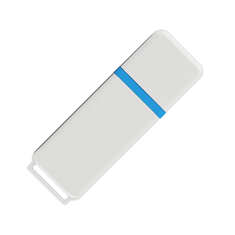 Флеш накопитель USB 2.0 Goodram UMO2 16GB, пластик, белый/голубой,16 Gb с логотипом