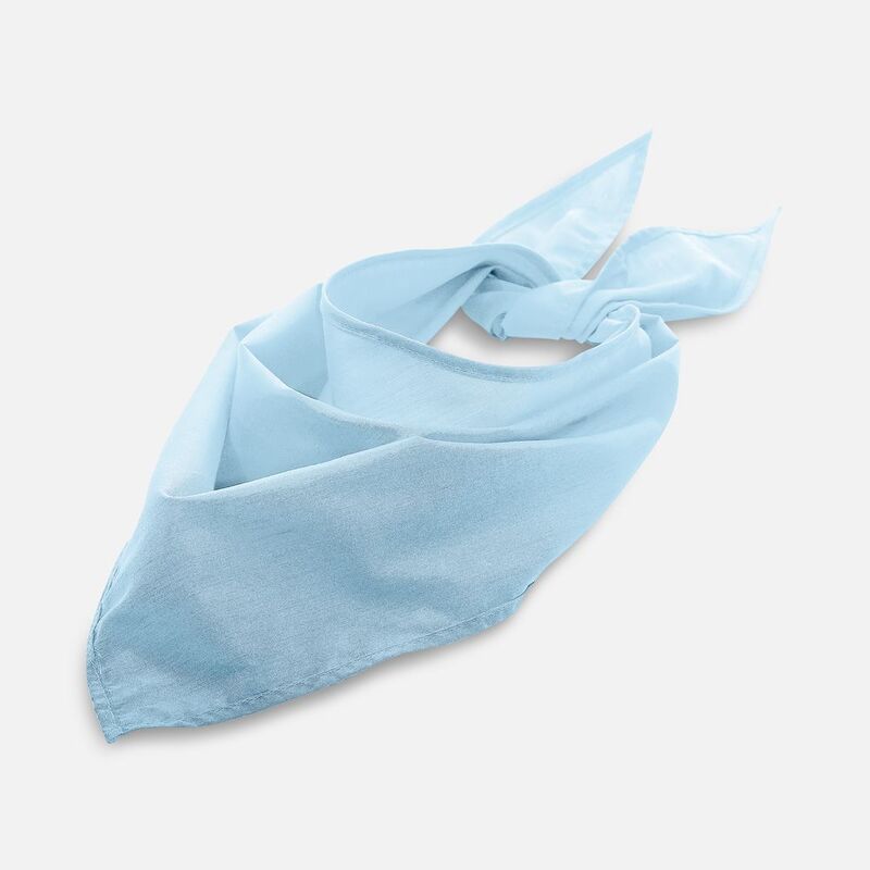 Шейный платок Bandana, голубой с логотипом