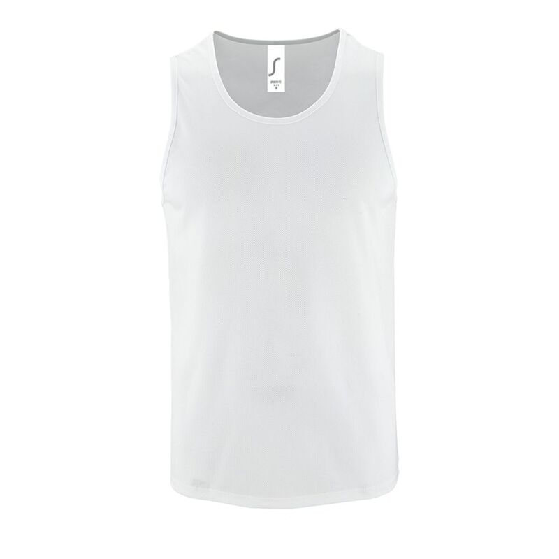 Майка мужская Sporty TT Men белая, размер XXL с логотипом
