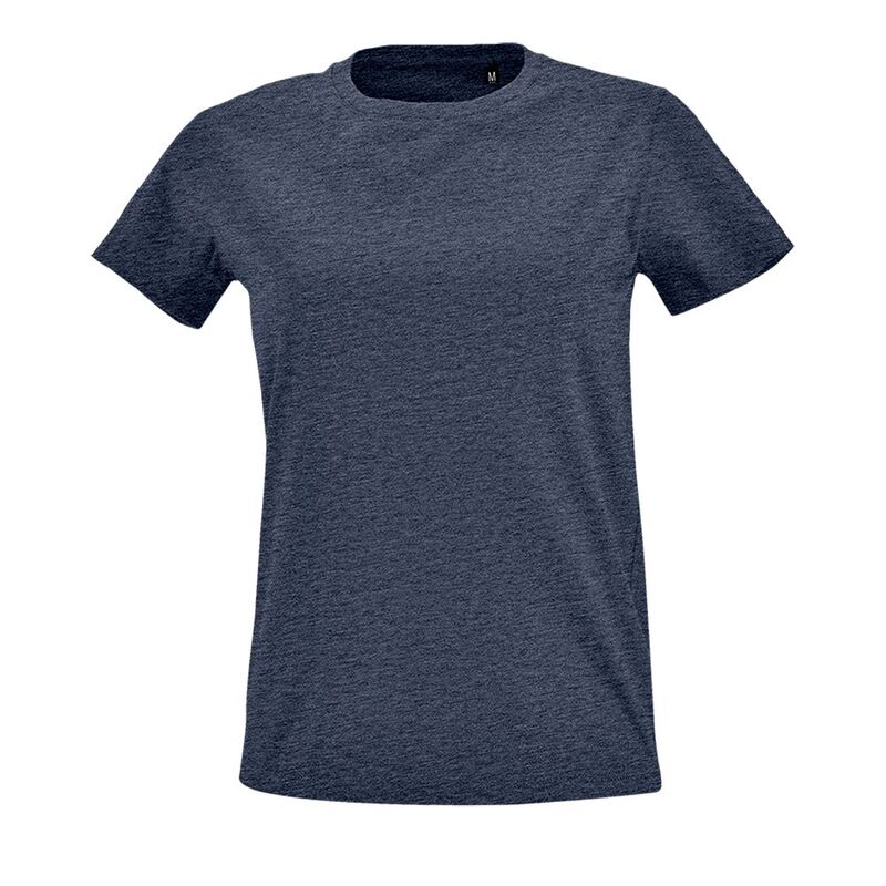 Футболка женская Imperial Fit Women синий меланж, размер M с логотипом