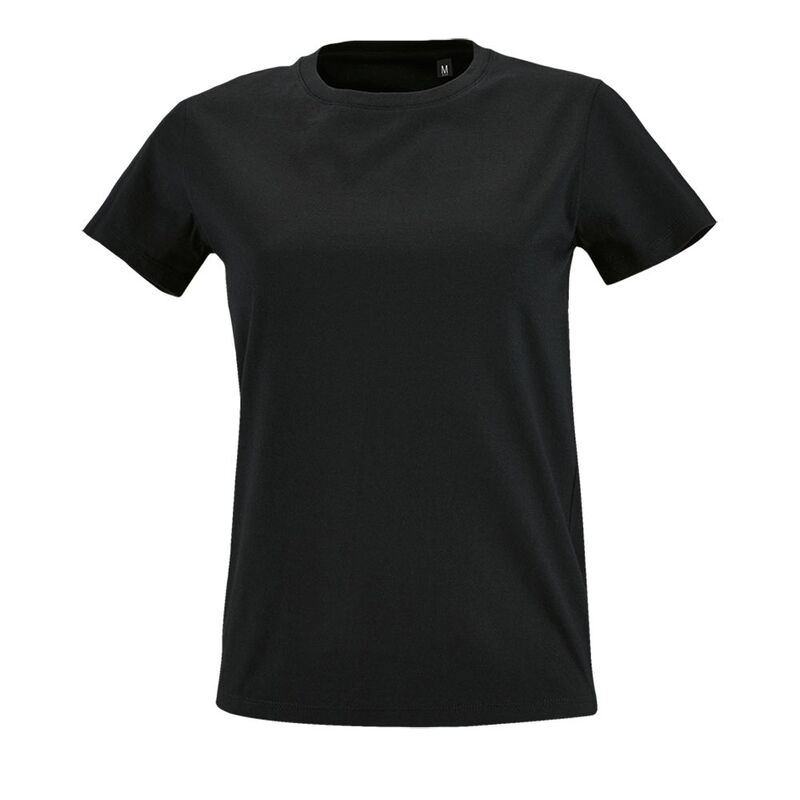 Футболка женская Imperial Fit Women черная, размер L с логотипом