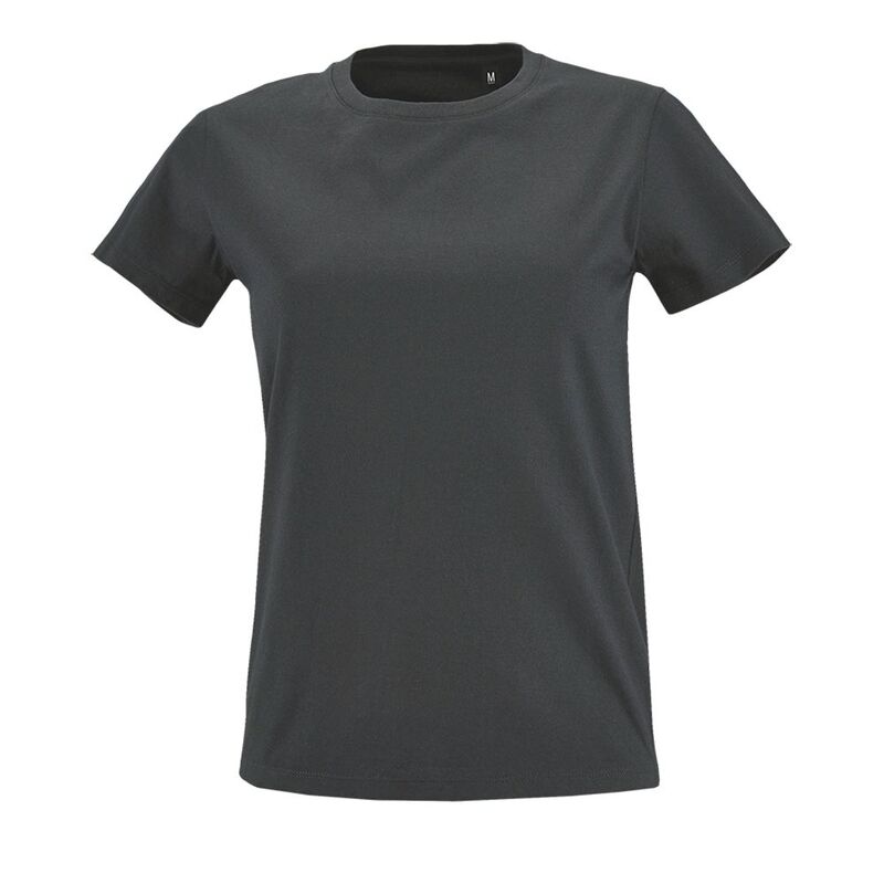 Футболка женская Imperial Fit Women темно-серая, размер L с логотипом