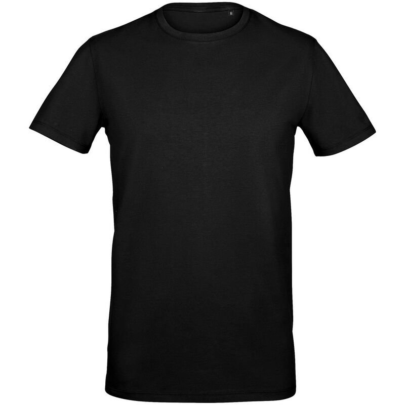 Футболка мужская Millenium Stretch Men, черная, размер 3XL с логотипом