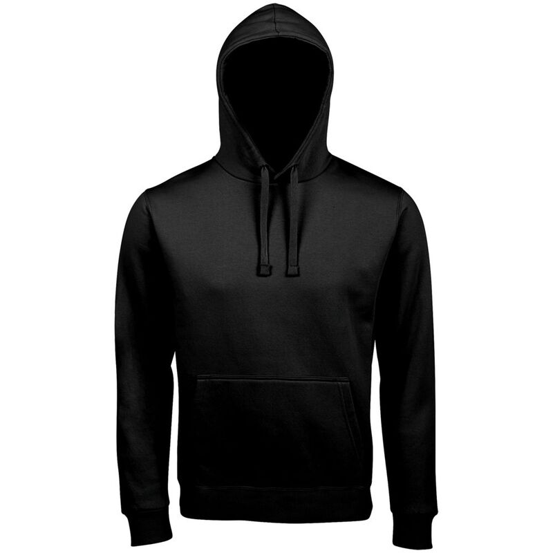 Толстовка унисекс Spencer черная, размер 3XL с логотипом