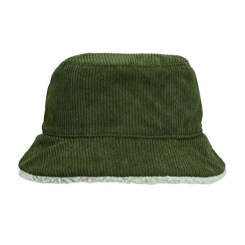 Панама Bucket двусторонняя, хаки с бежевым, размер M/L с логотипом