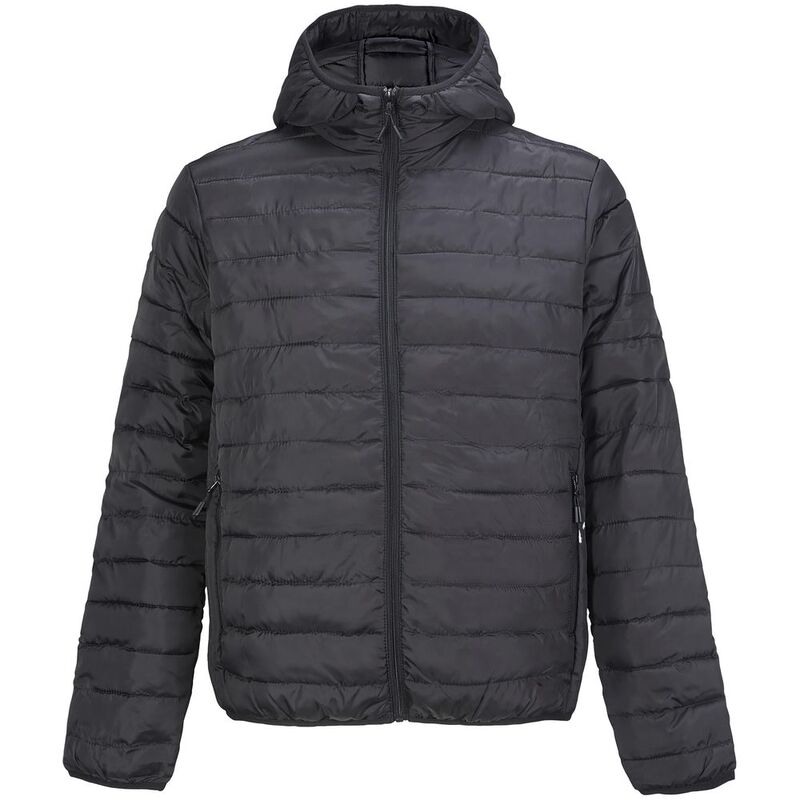 Куртка с капюшоном мужская Stream Men, черная, размер 3XL с логотипом