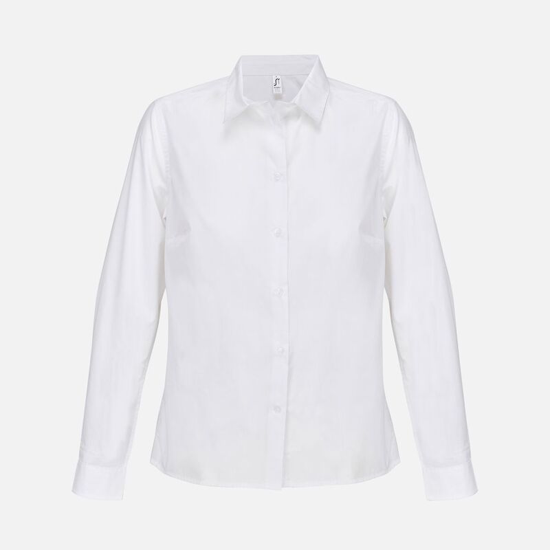 Рубашка женская Bailey Women, белая, размер L с логотипом