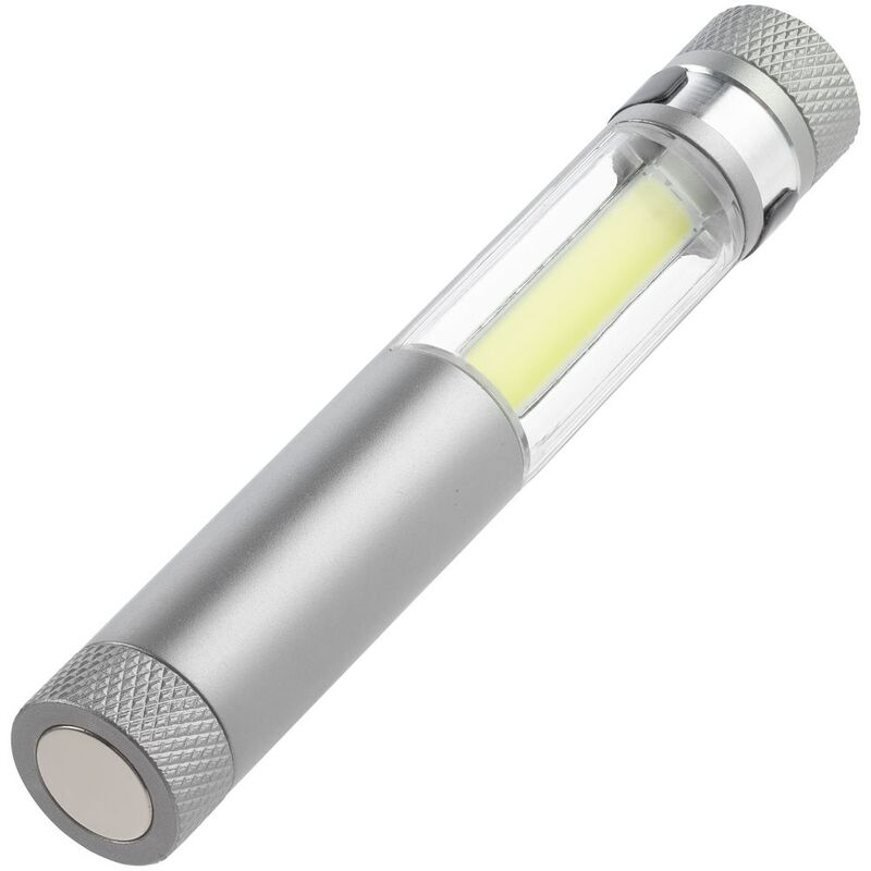 Фонарик-факел LightStream, малый, серый с логотипом