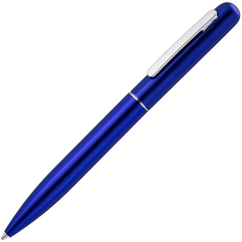 Ручка шариковая Scribo, синяя с логотипом