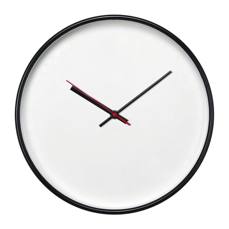 Часы настенные ChronoTop, черные с логотипом
