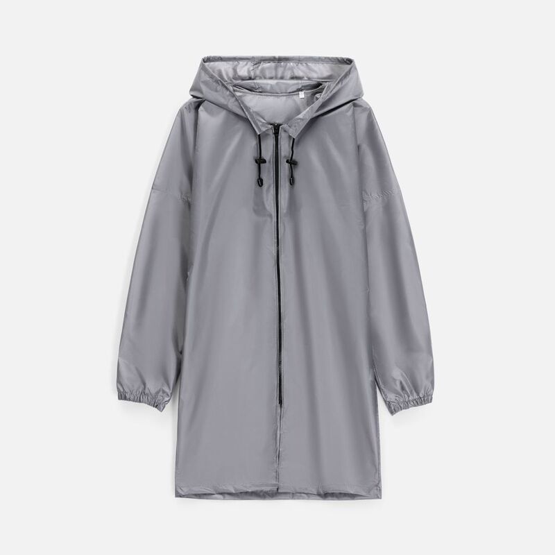 Дождевик Rainman Zip, серый, размер XL с логотипом