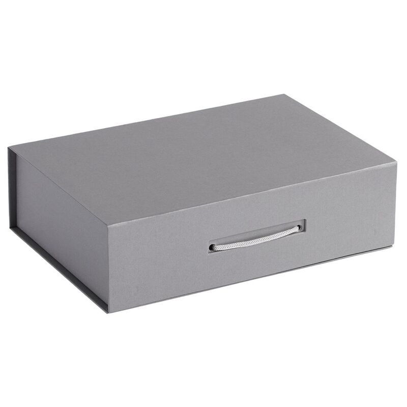 Коробка Case, серебристая с логотипом