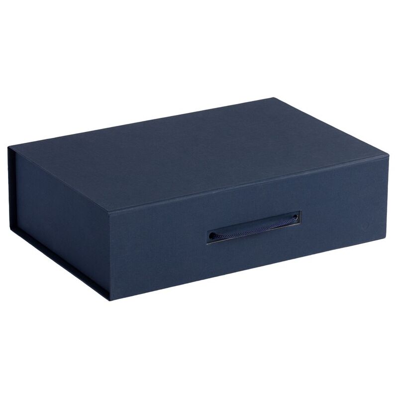 Коробка Case, темно-синяя с логотипом