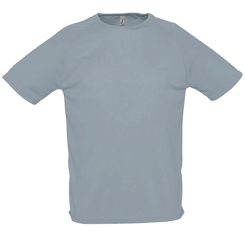 Футболка Sporty серая, размер XXL с логотипом