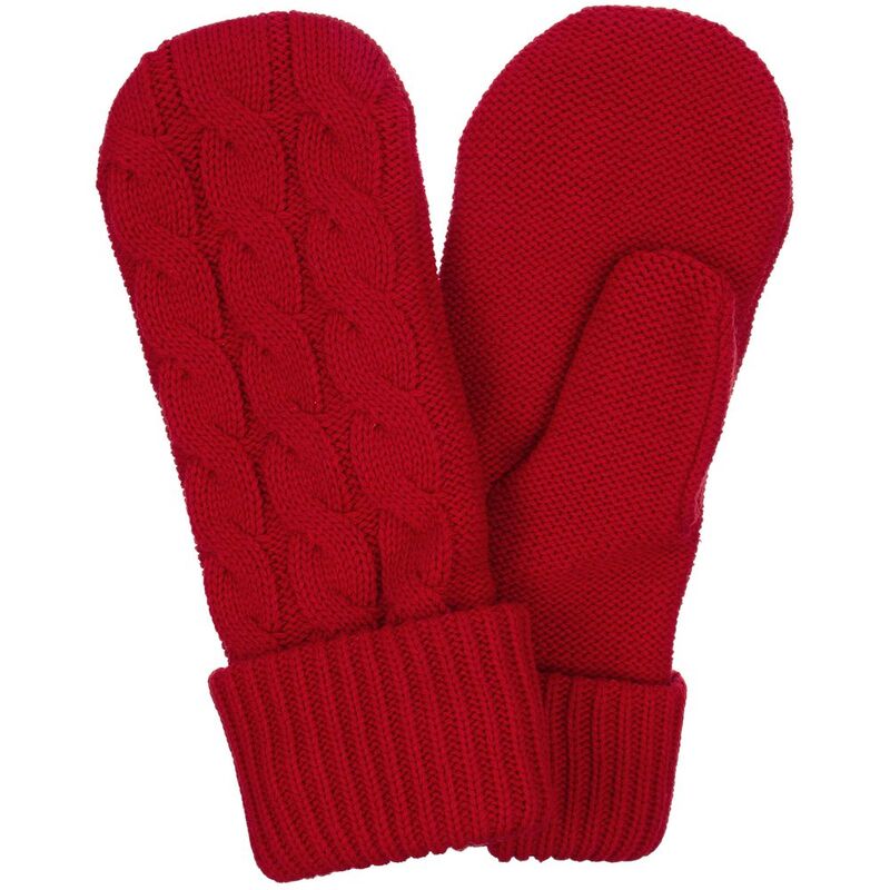 Варежки Heat Trick, красные, размер S/M с логотипом
