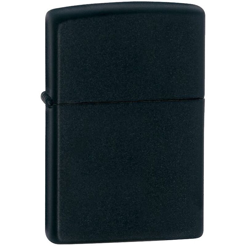 Зажигалка Zippo Classic Matte, матовая черная с логотипом