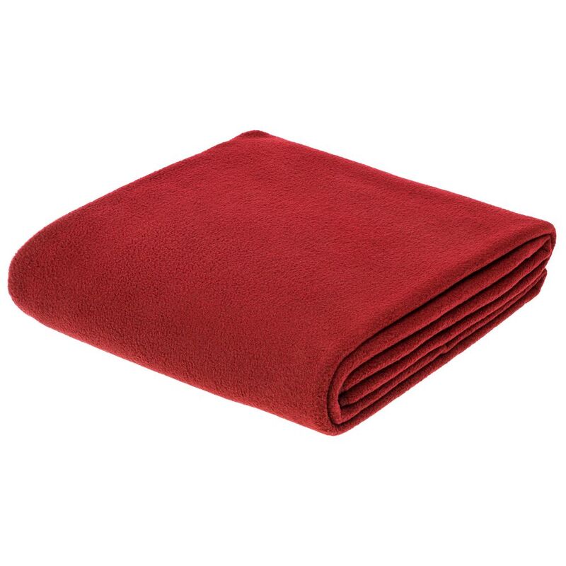 Флисовый плед Warm&Peace XL, красный с логотипом