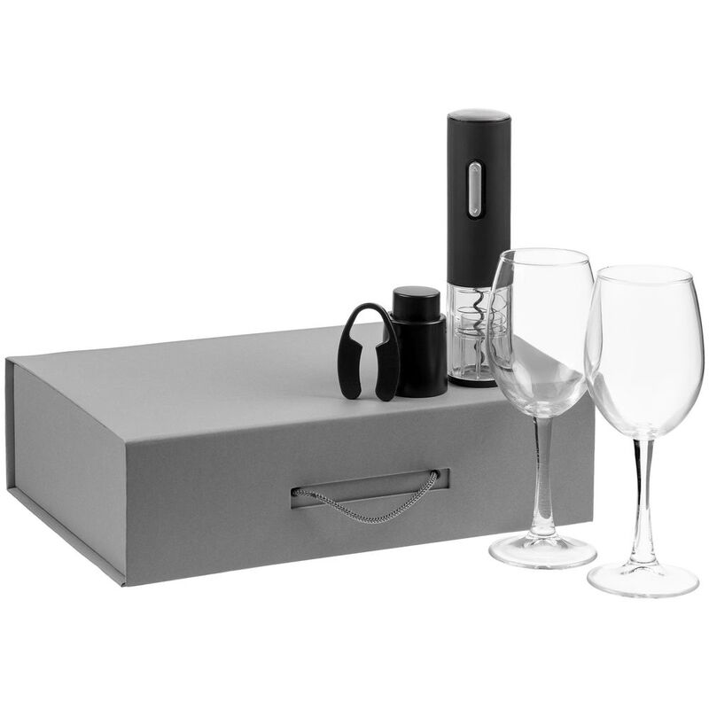 Набор Wine Case, черный с логотипом
