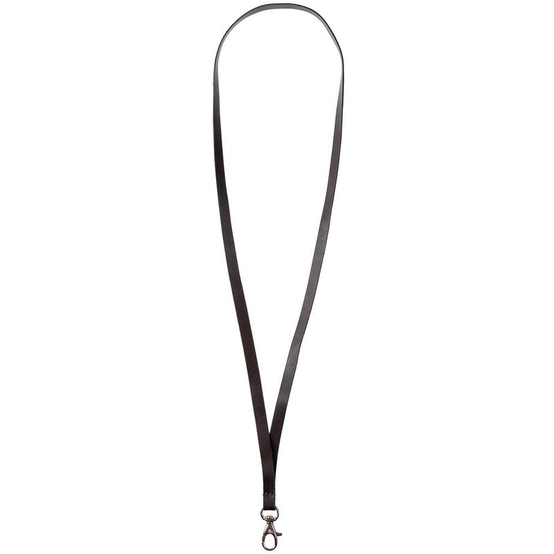 Лента для бейджа Leather Long с логотипом