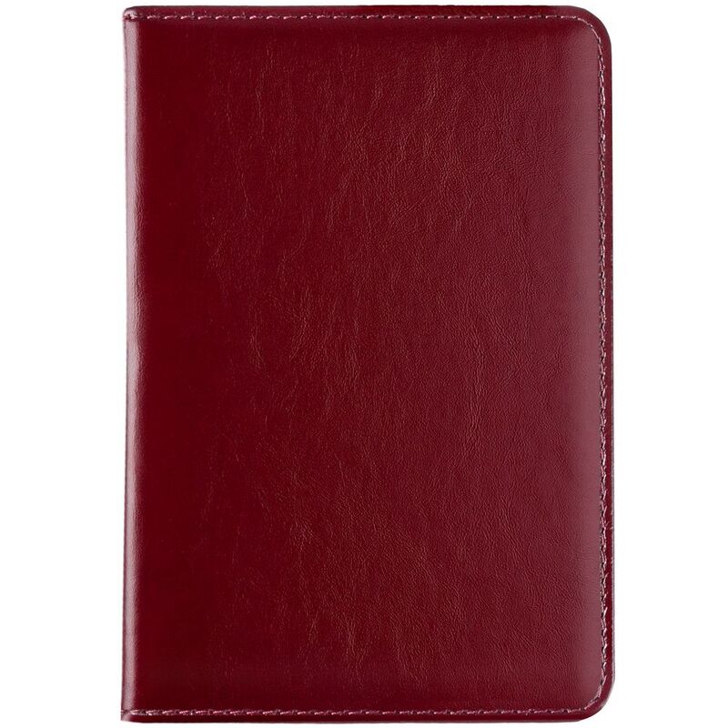 Обложка для паспорта Signature, бордовая с логотипом