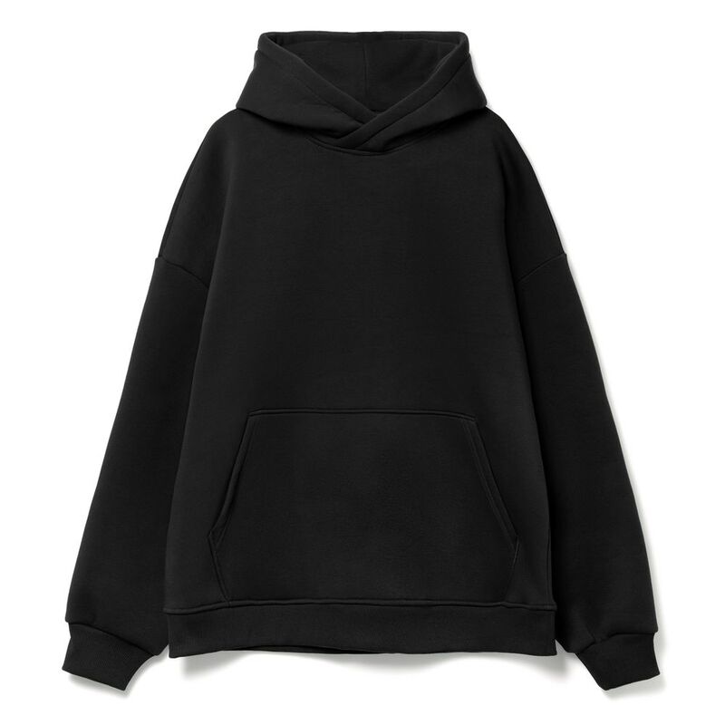 Худи Kulonga Oversize, черное, размер XS/S с логотипом