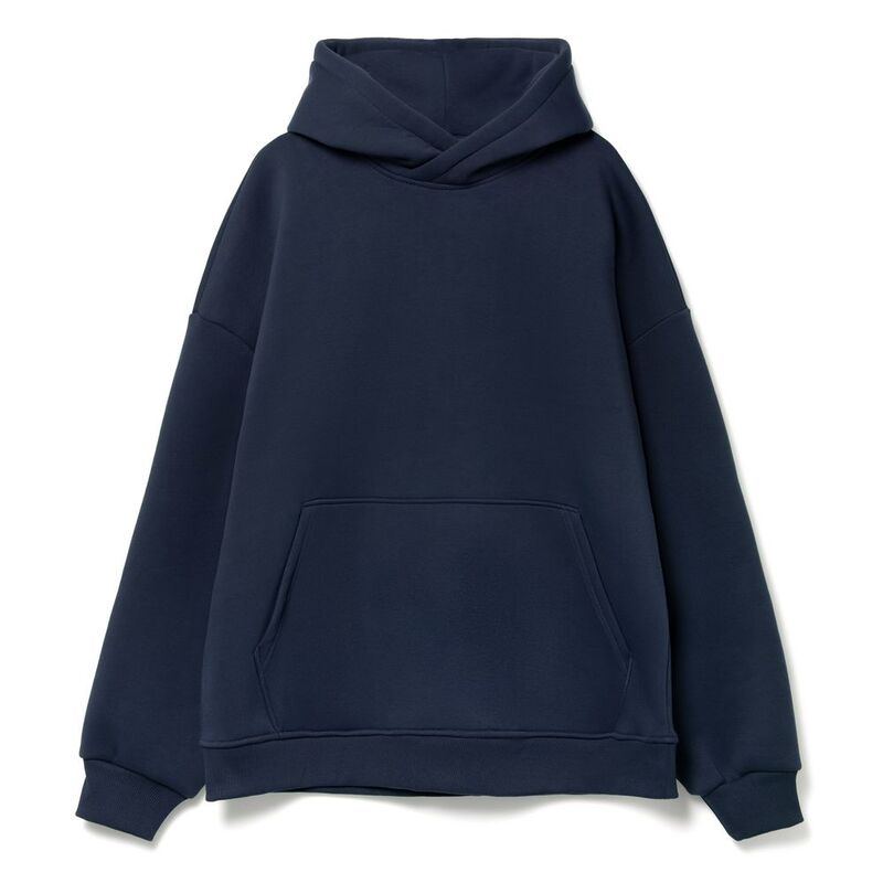 Худи Kulonga Oversize, темно-синее, размер ХS/S с логотипом