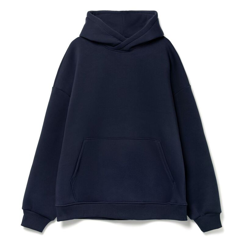 Худи Kulonga Oversize, темно-синее (кобальт), размер ХS/S с логотипом