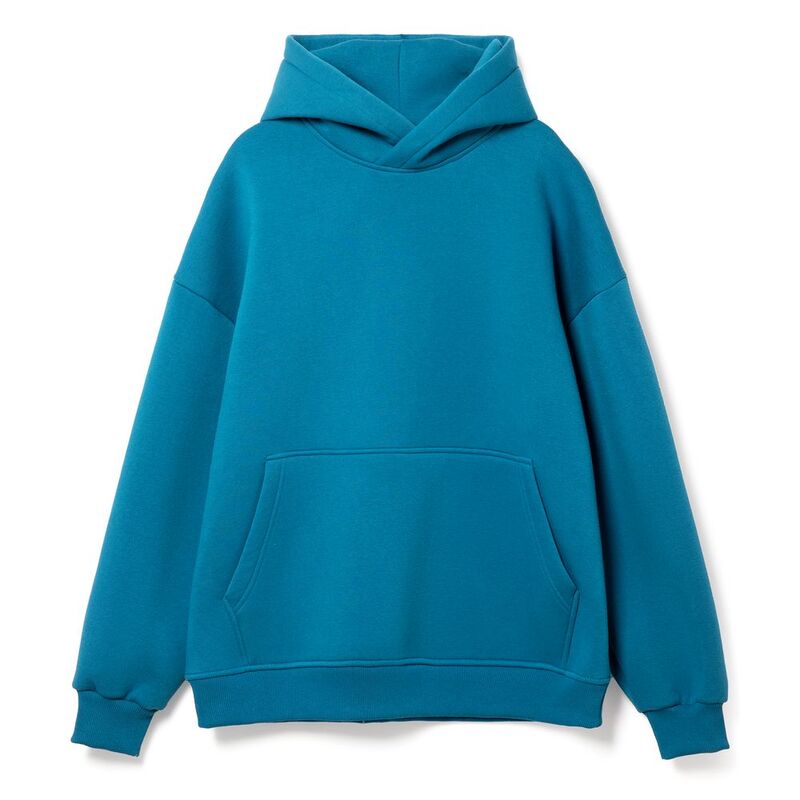 Худи Kulonga Oversize, бирюзовое, размер ХS/S с логотипом
