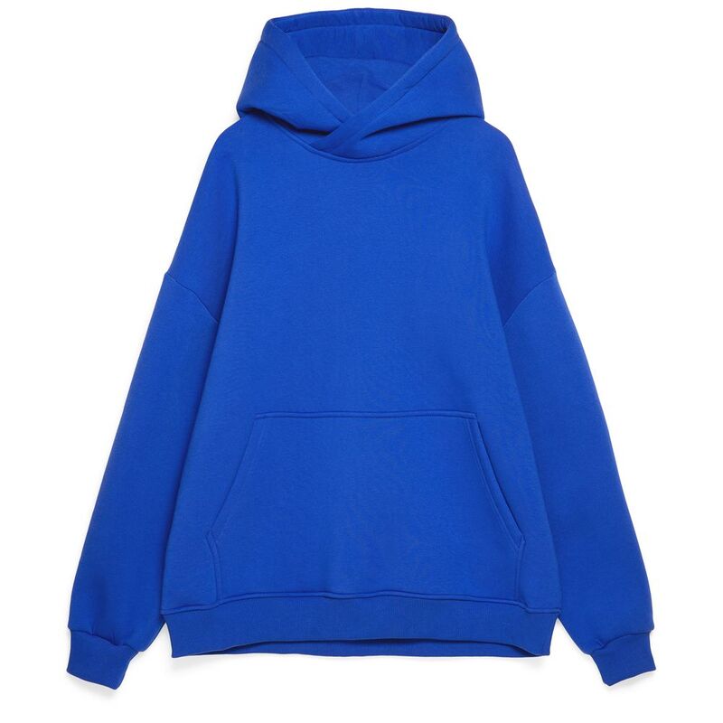 Худи Kulonga Oversize, ярко-синее, размер ХS/S с логотипом
