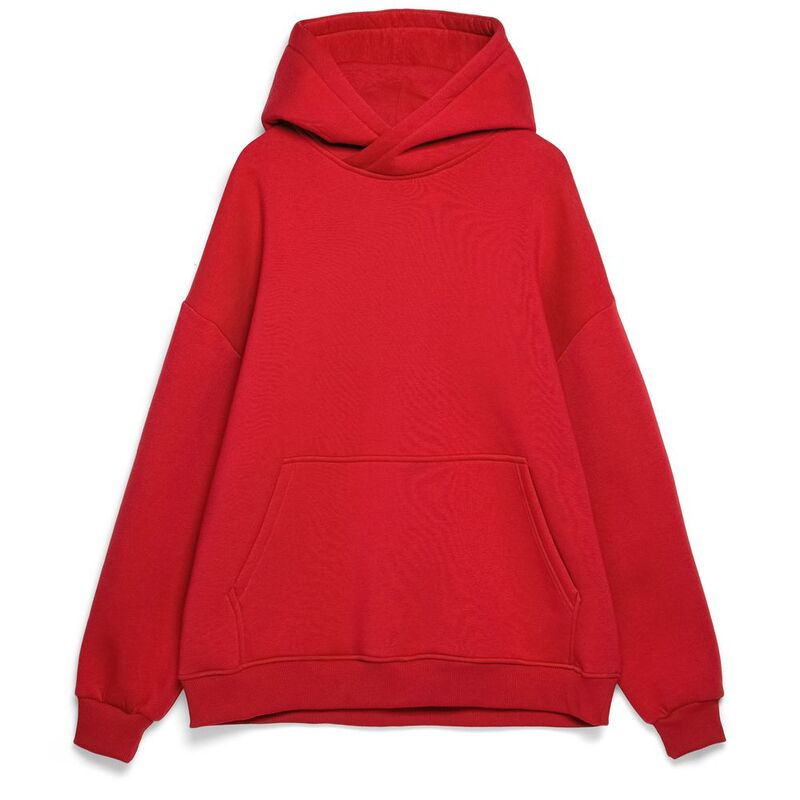 Худи Kulonga Oversize, красное, размер 3XL/4XL с логотипом