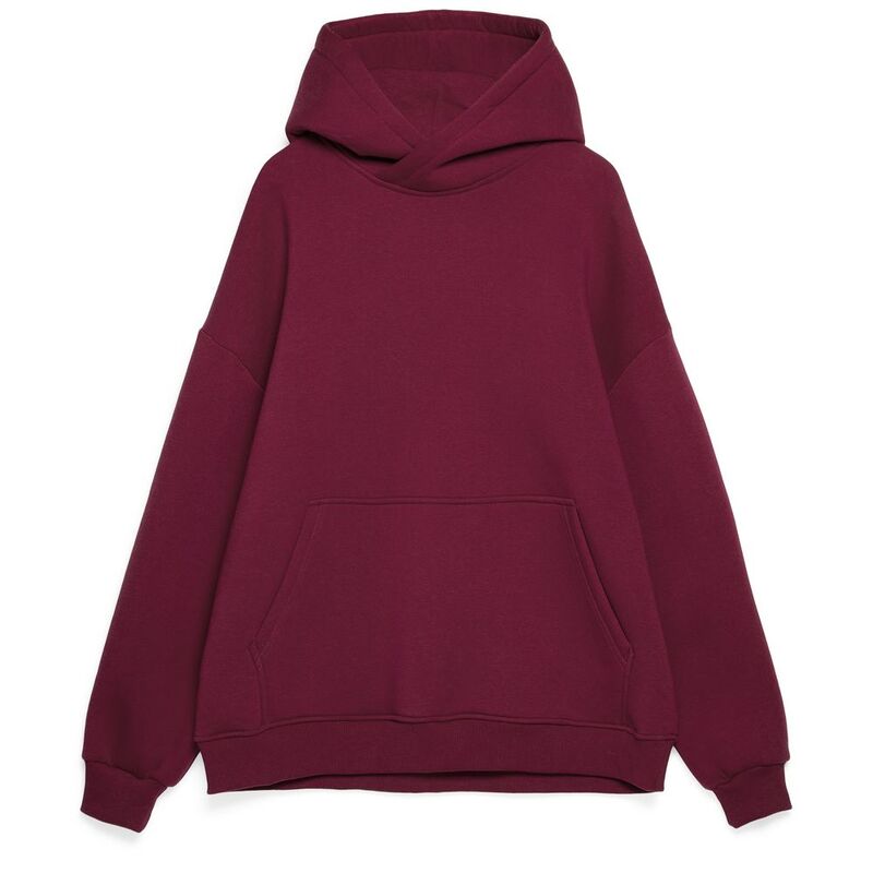 Худи Kulonga Oversize, бордовое, размер 3XL/4XL с логотипом