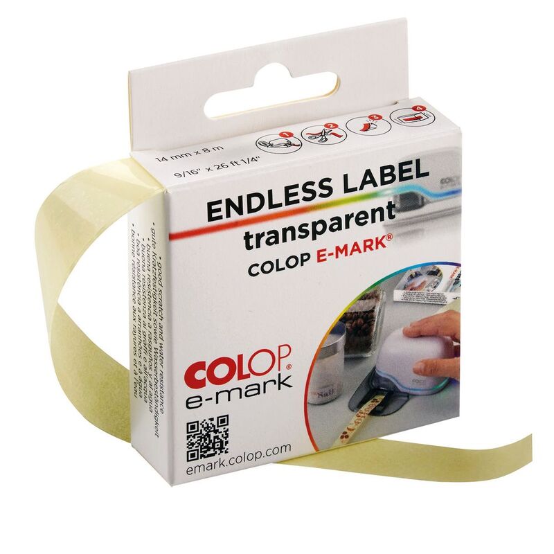 Клейкая лента для принтера Colop e-mark, прозрачная с логотипом