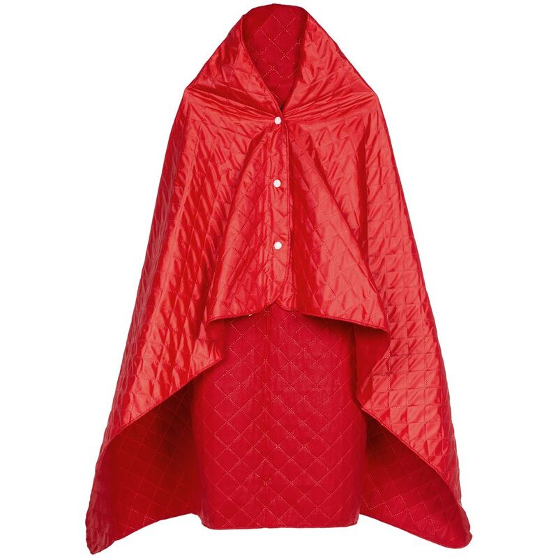 Плед-пончо для пикника SnapCoat, красный с логотипом