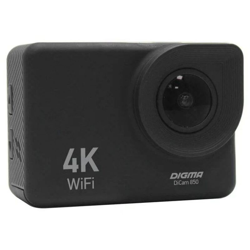 Экшн-камера Digma DiCam 850, черная с логотипом