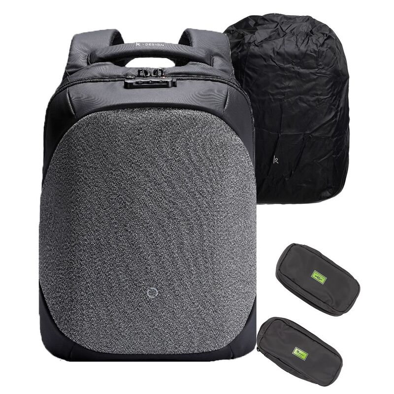 Рюкзак ClickPack Pro, черный с серым с логотипом