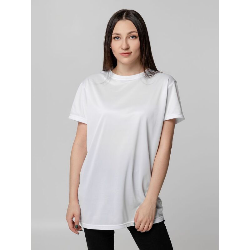 Футболка унисекс для сублимации Paint Tee, белая, размер 56 с логотипом