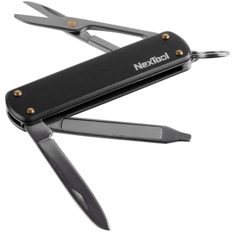 Нож-брелок NexTool Mini, черный с логотипом