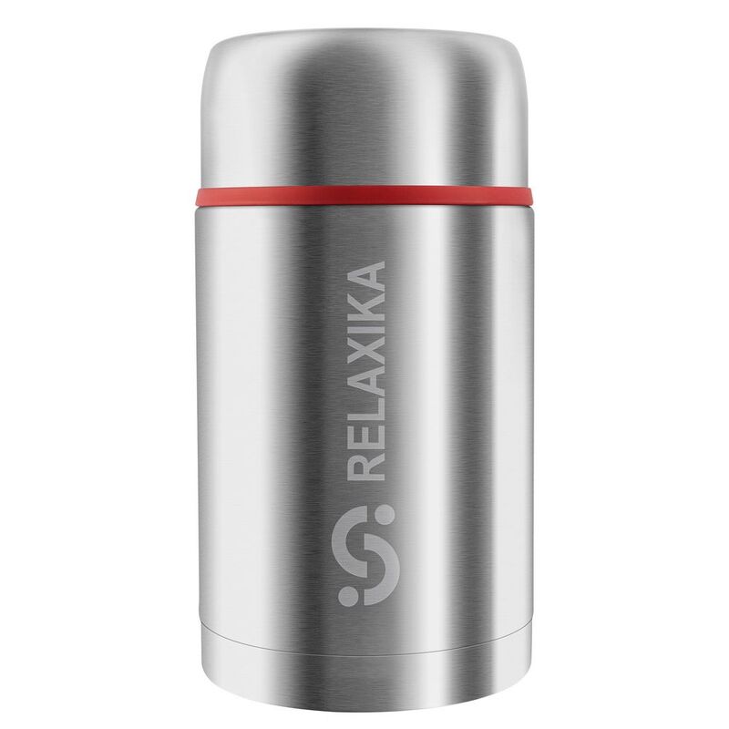 Термос для еды Relaxika 1000, стальной с логотипом