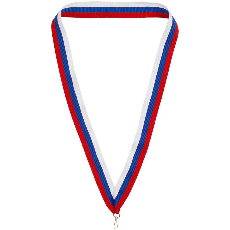 Лента с карабином Champ, триколор с логотипом