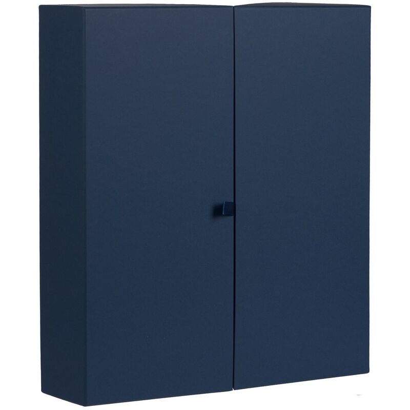 Коробка Wingbox, темно-синяя с логотипом