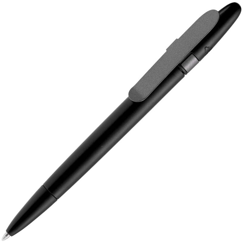 Ручка шариковая Prodir DS5 TSM Metal Clip, черная с логотипом