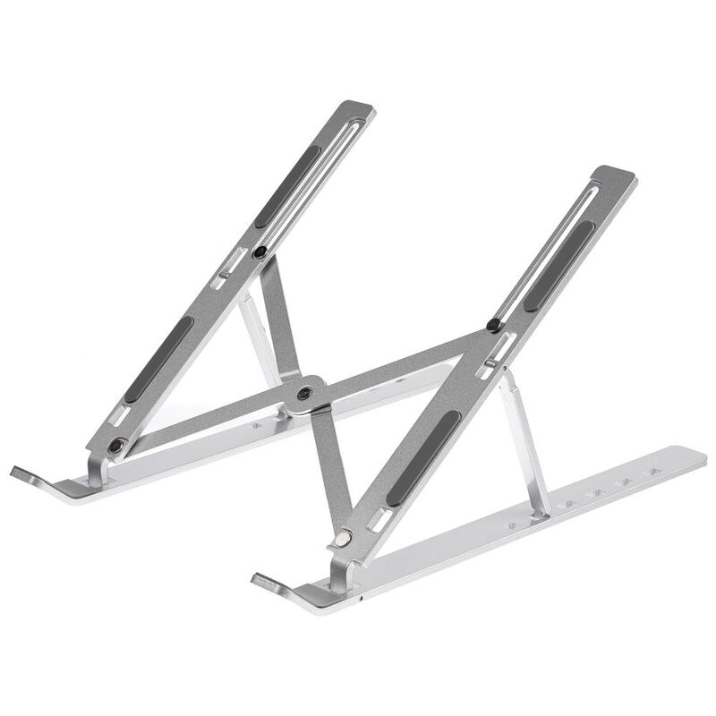 Подставка для ноутбука и планшета Scaffold Light ver.2, металлик с логотипом