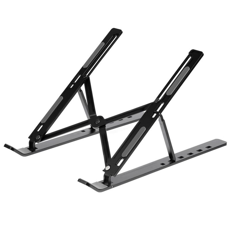 Подставка для ноутбука и планшета Scaffold Light ver.2, черная с логотипом