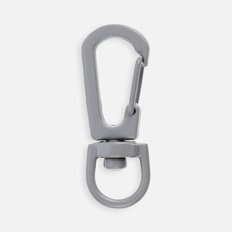 Застежка-карабин Snap Hook, S, серая с логотипом