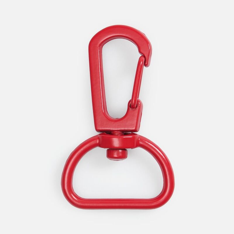 Застежка-карабин Snap Hook, M, красная с логотипом