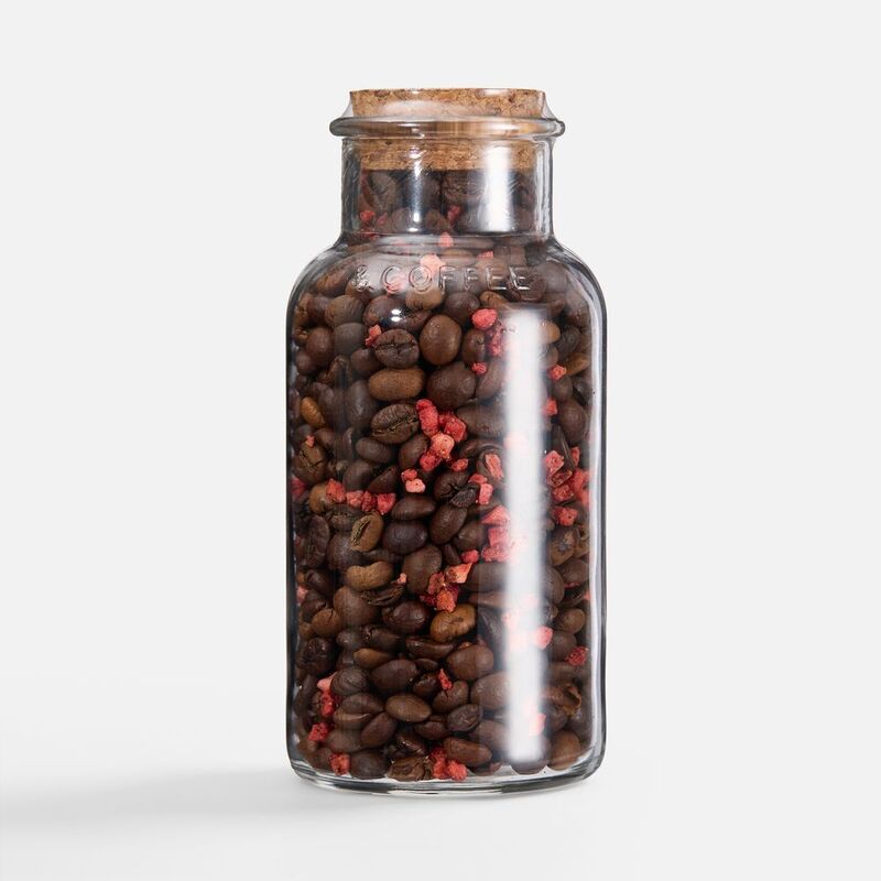 Кофе в зернах Coffeedence, с клубникой с логотипом