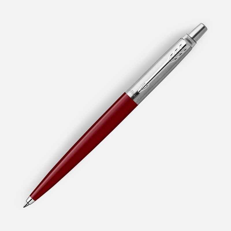 Ручка шариковая Parker Jotter Originals Red CT, красная с логотипом