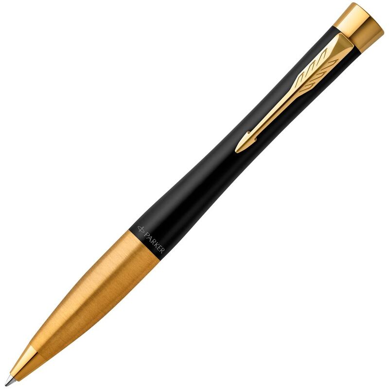 Ручка шариковая Parker Urban Twist Black GT с логотипом