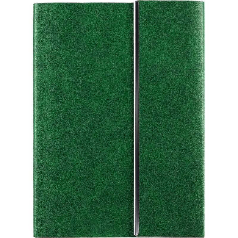 Ежедневник Petrus Flap, недатированный, зеленый с логотипом
