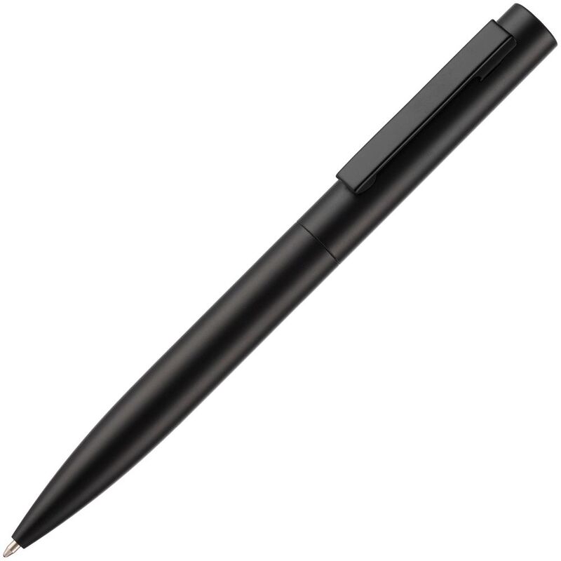 Ручка шариковая Inkolor, черная с логотипом